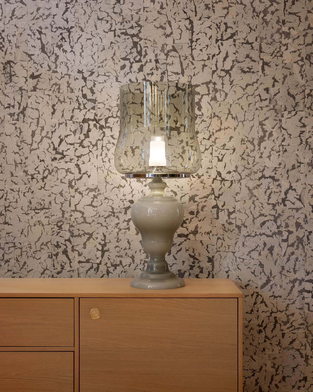 Interior of Amsterdam Brandstore 2019 with Kaipo TOO table lamp and Zio Buffet